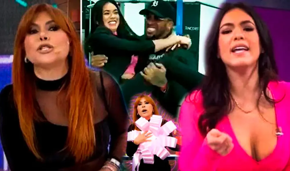 Magaly Medina y la pelea con Jazmín Pinedo que duró una semana. Foto: composición LR/ captura de América TV/ captura de ATV Magaly Medina y la pelea con Jazmín Pinedo que duró una semana. Foto: composición LR/ captura de América TV/ captura de ATV