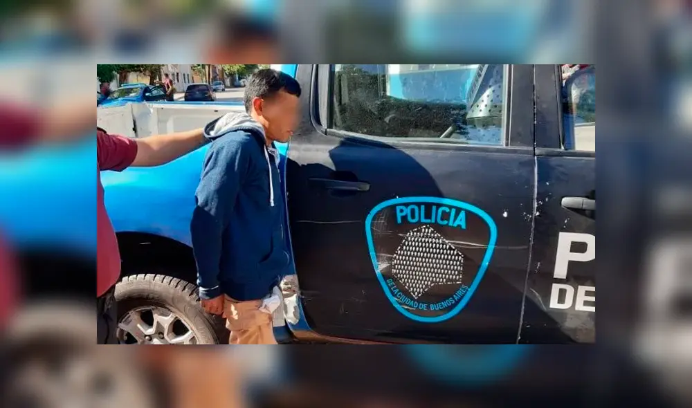 Los delincuentes intentaron escapar, pero la Policía los alcanzo y ambos están detenidos. (Captura: Crónica)