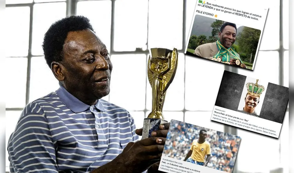 Pelé salió campeón del mundo en tres ocasiones. Foto: composición LR/Twitter Pelé salió campeón del mundo en tres ocasiones. Foto: composición LR/Twitter
