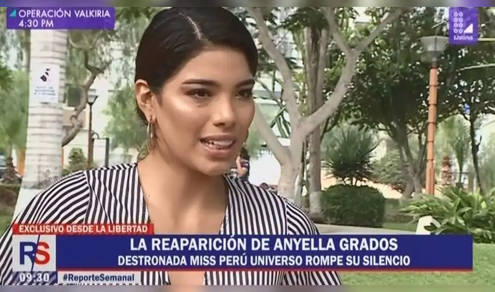 Anyella Grados tras quedarse sin corona: "cometí un error y lo lamento"