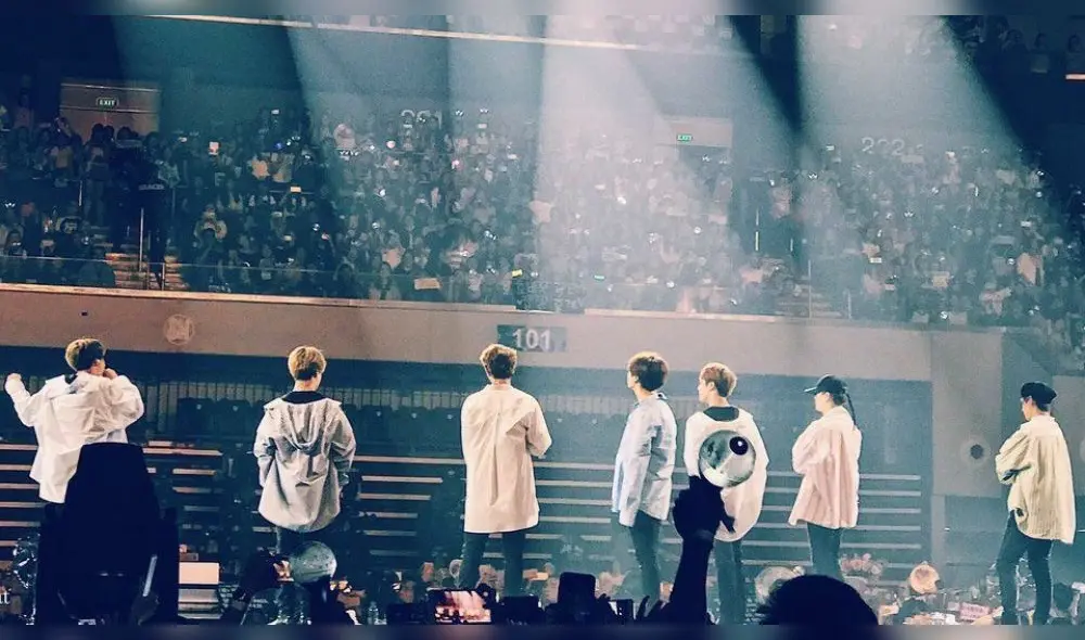 BTS en concierto.