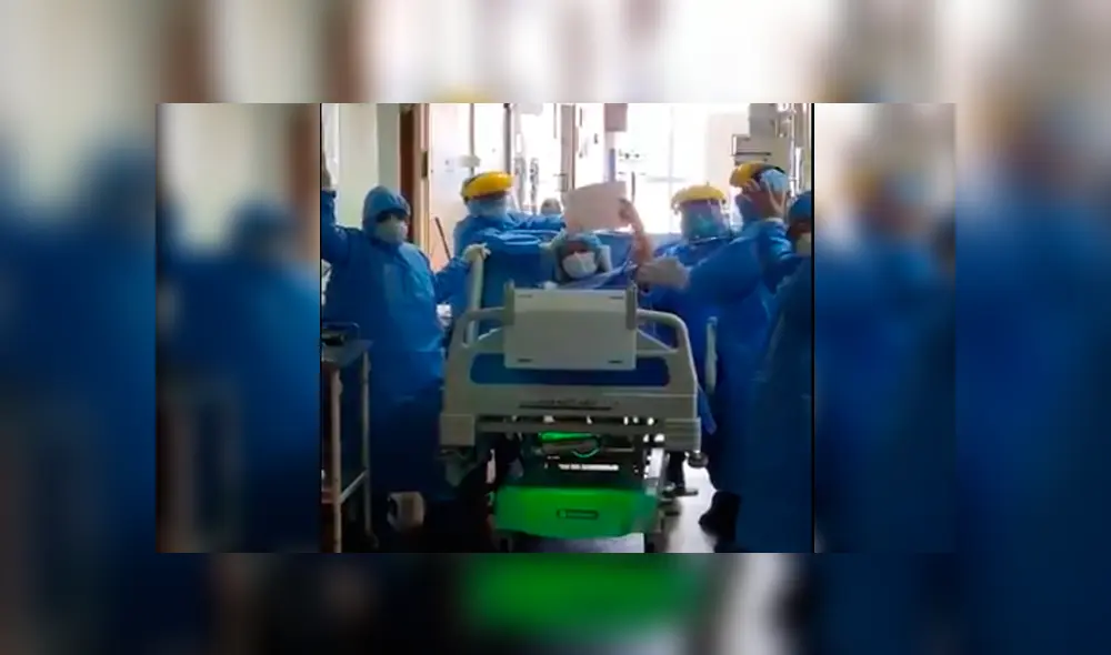 Mujer vence al coronavirus en el Callao. Foto: Captura