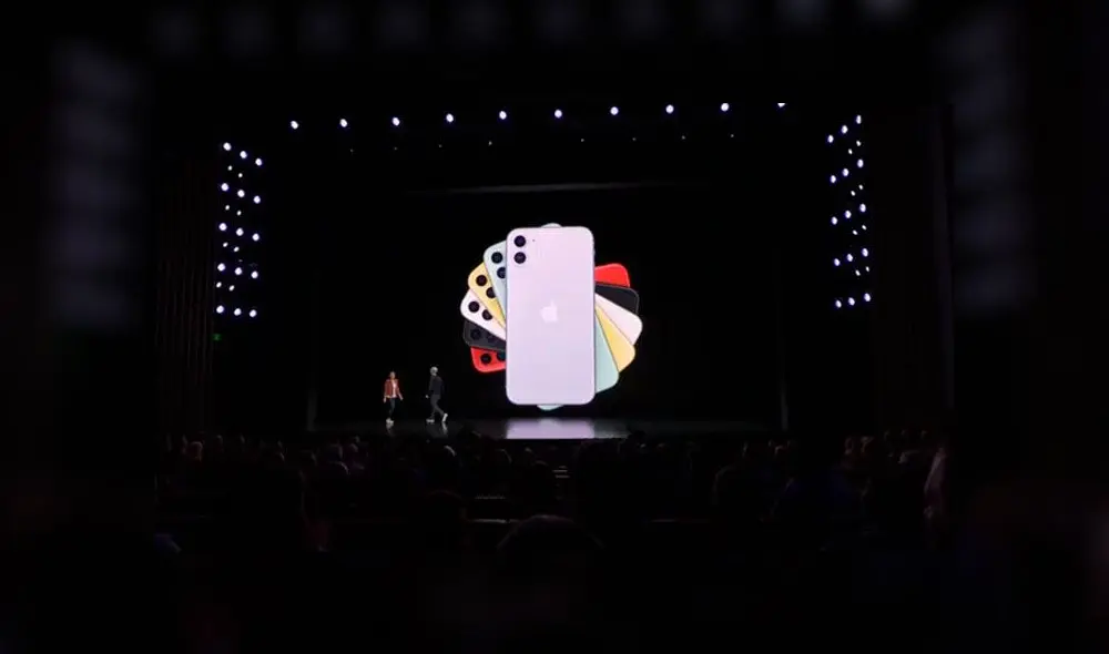 El iPhone 11 estará disponible en color, rojo verde, violeta, azul amarillo, negro y blanco.