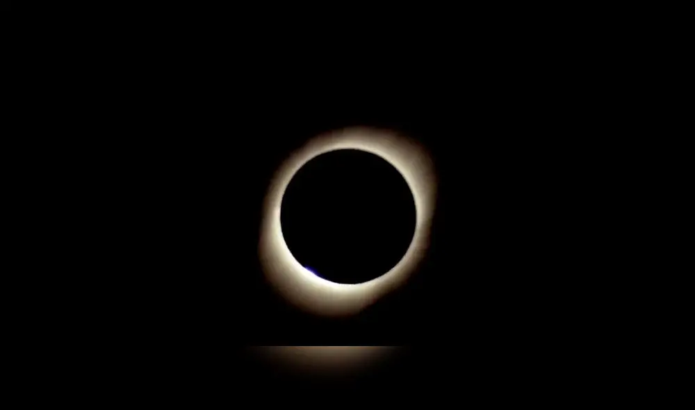 Eclipse solar 2019 desde Argentina. Foto: captura de en vivo. Eclipse solar 2019 desde Argentina. Foto: captura de en vivo.