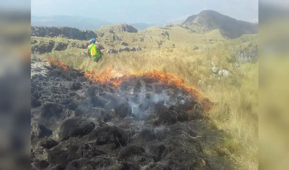 Apurímac: Voraz incendio consume Santuario Nacional de Ampay Apurímac: Voraz incendio consume Santuario Nacional de Ampay
