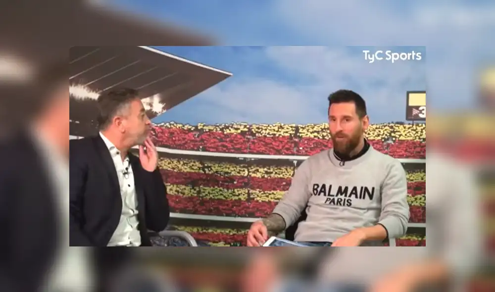 Lionel Messi se confesó en entrevista con TyC Sports. Foto: Captura Lionel Messi se confesó en entrevista con TyC Sports. Foto: Captura