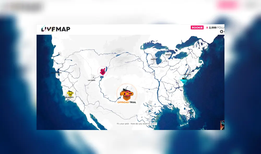 El juego permite recorrer todo Estados Unidos sin pausas.