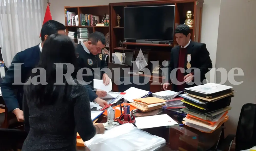 Allanamiento en despacho congresal de Luciana León. Foto: La República.