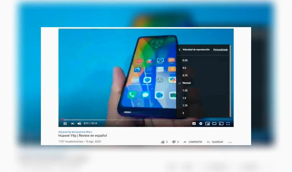 Acelerar videos en la versión web. (Fotos: MyComputer) Acelerar videos en la versión web. (Fotos: MyComputer)