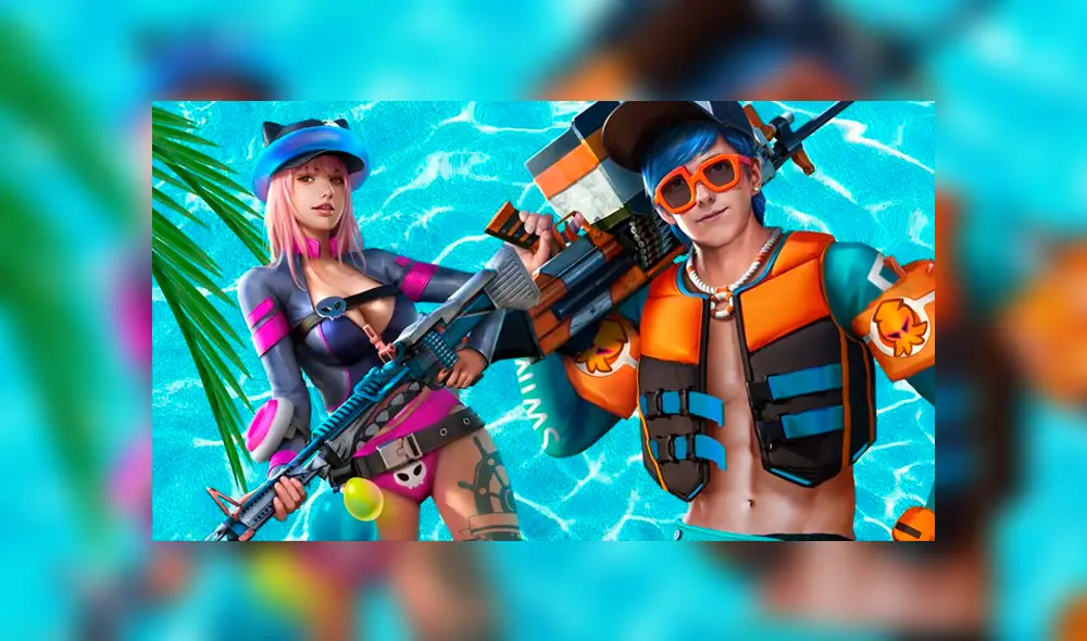 El evento Fiesta en la Playa otorga 19 999 diamantes y el aspecto Falco Infernal gratis. Foto: Free Fire.