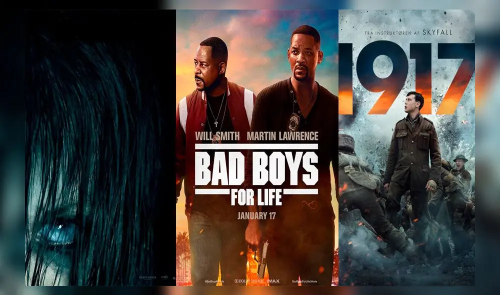 1917, Bad Boys y La Maldición, entre otros