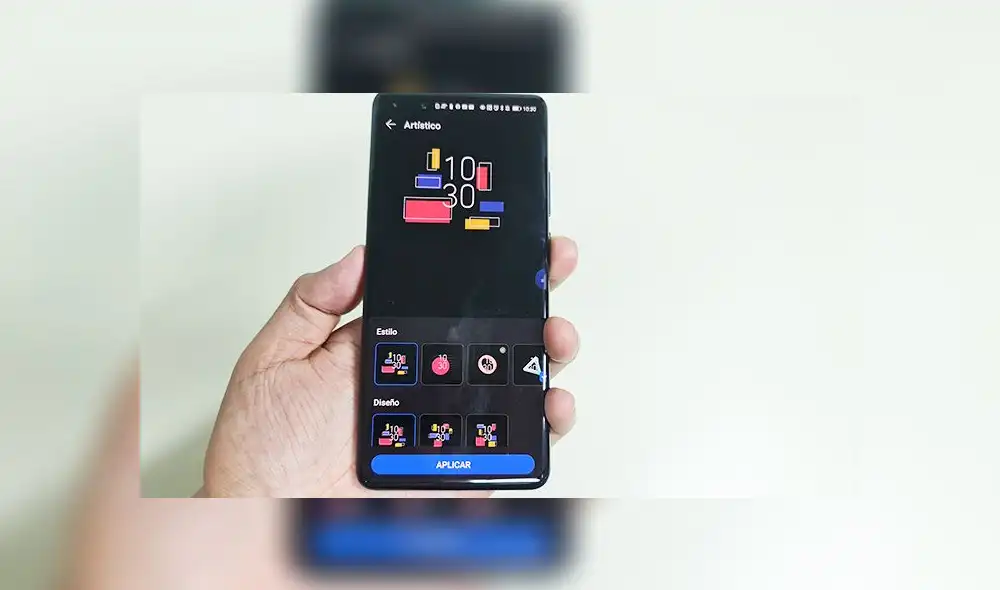 El EMUI 11 incluye la función ‘Always on display’, la cual podrá ser personalizada a profundidad por el usuario. Foto: Daniel Robles.