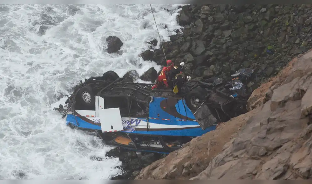Accidente en Pasamayo: culminan labores de rescate de víctimas