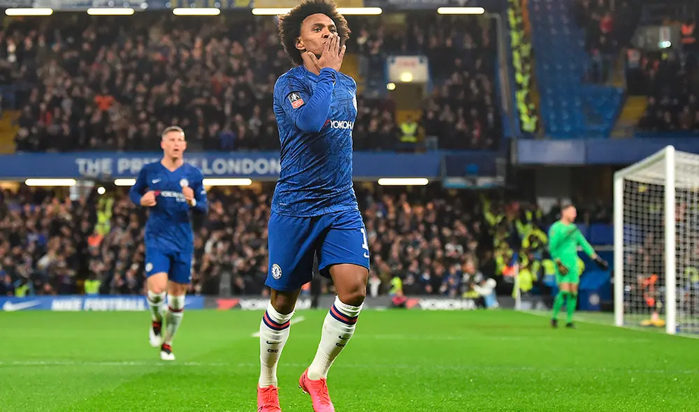 Willian termina contrato con el Chelsea en julio del 2020. (Créditos: AFP) Willian termina contrato con el Chelsea en julio del 2020. (Créditos: AFP)