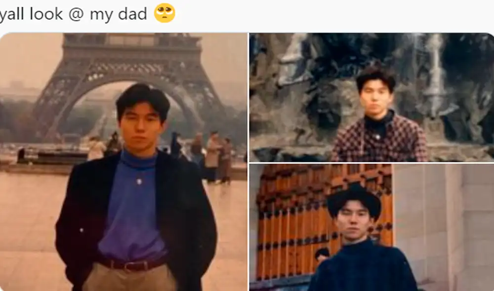 "Todos miren a mi papá". Foto: asianbabie88 / Twitter "Todos miren a mi papá". Foto: asianbabie88 / Twitter