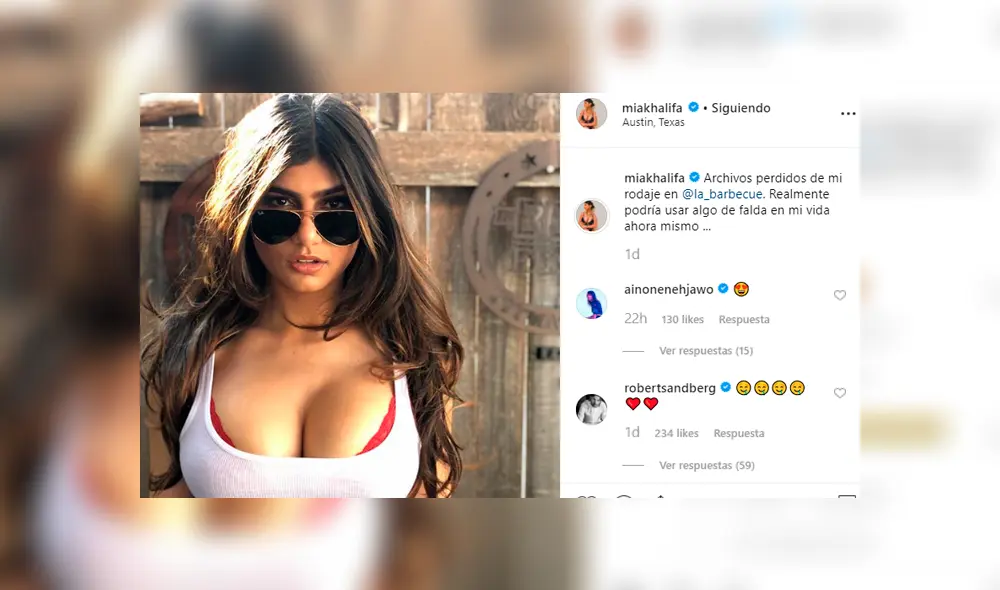 Mia Khalifa eleva la temperatura con foto en polémico escote [VIDEO]