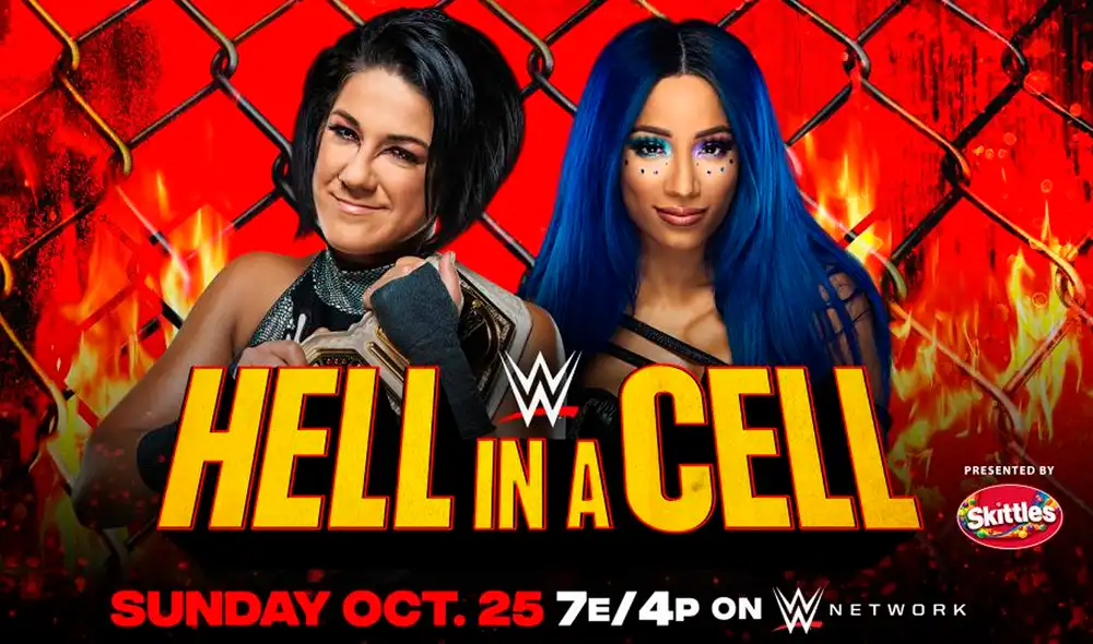 Bayley vs. Sasha Banks por el Campeonato de Mujeres de SmackDown. Foto: WWE