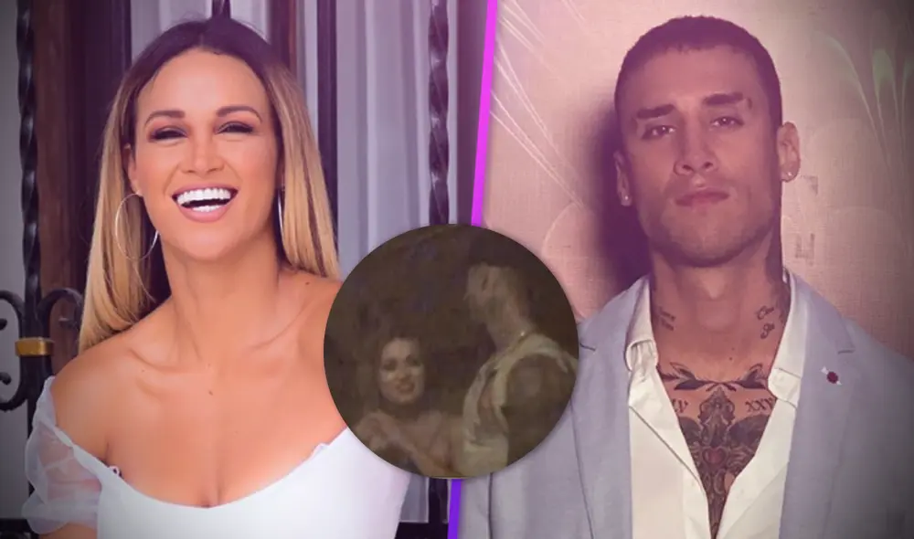 Angie Arizaga y Jota Benz fueron captados juntos en salida nocturna por las cámaras de Magaly TV, la Firme. Foto: Composición