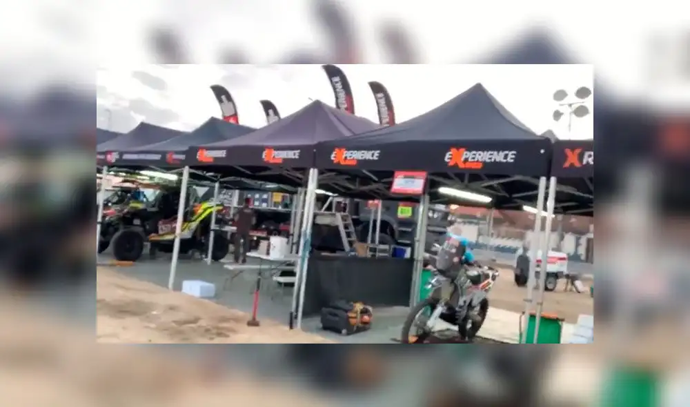 Así son los campamentos de los competidores peruanos en el Dakar 2020. Foto: captura