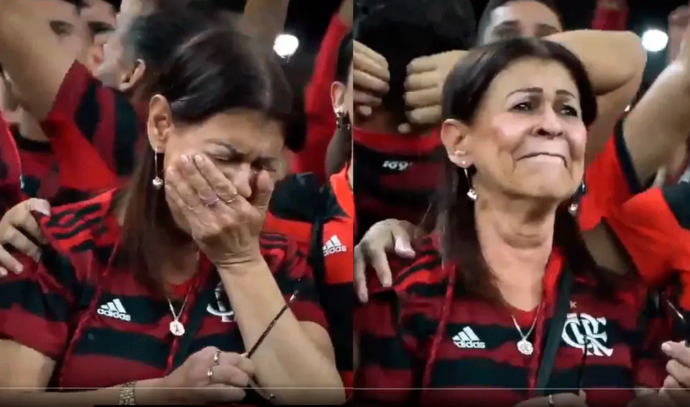 Hincha llora por clasificación del Flamengo a final de la Libertadores después de 35 años