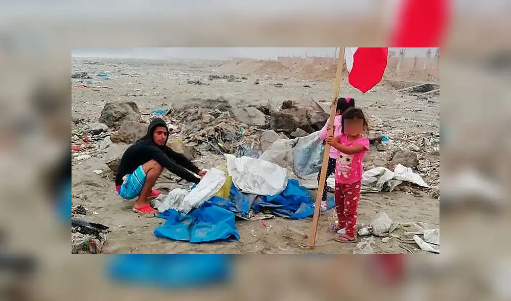 Niños ayudan a limpiar playa contaminada de Ventanilla [FOTOS]