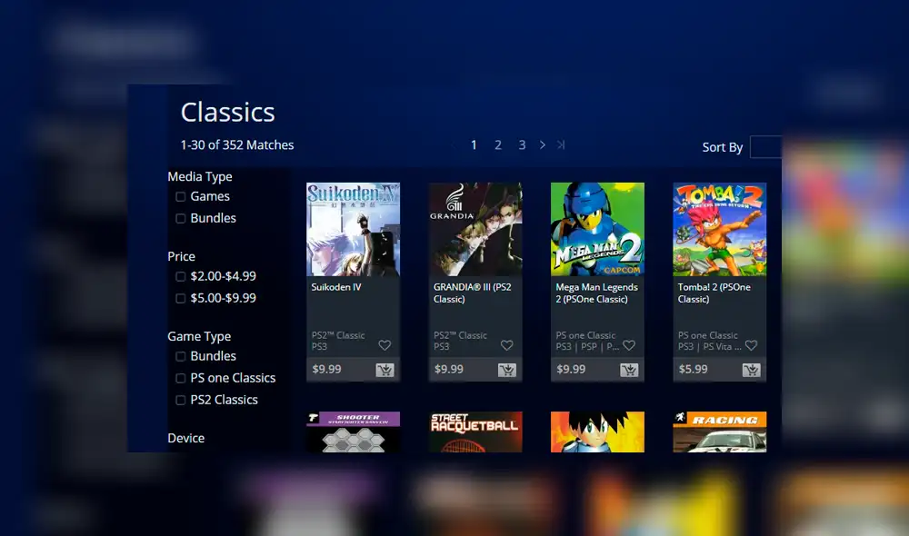 Las últimas consolas de Sony capaces de correr juegos antiguos (aunque sea digitales) son la PS3 y la PS Vita.