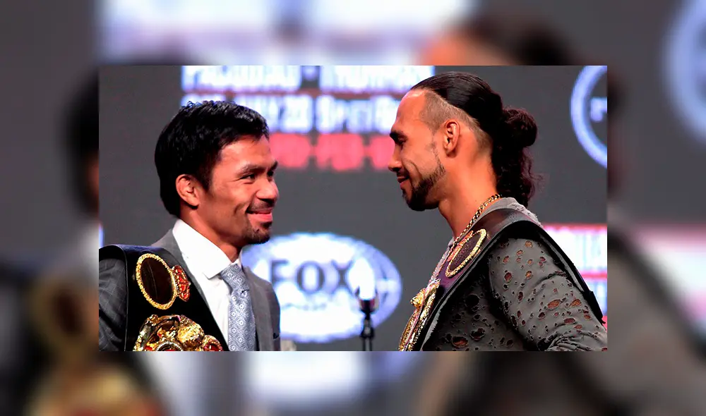 El boxeador filipino enfrentará a un rival 10 años menor que él y además invicto en su carrera. Créditos: AFP