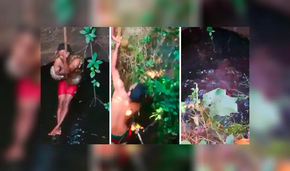 Desliza hacia la izquierda para ver el momento en que un osado hombre atrapa a una serpiente pitón, escena viral de YouTube. Desliza hacia la izquierda para ver el momento en que un osado hombre atrapa a una serpiente pitón, escena viral de YouTube.