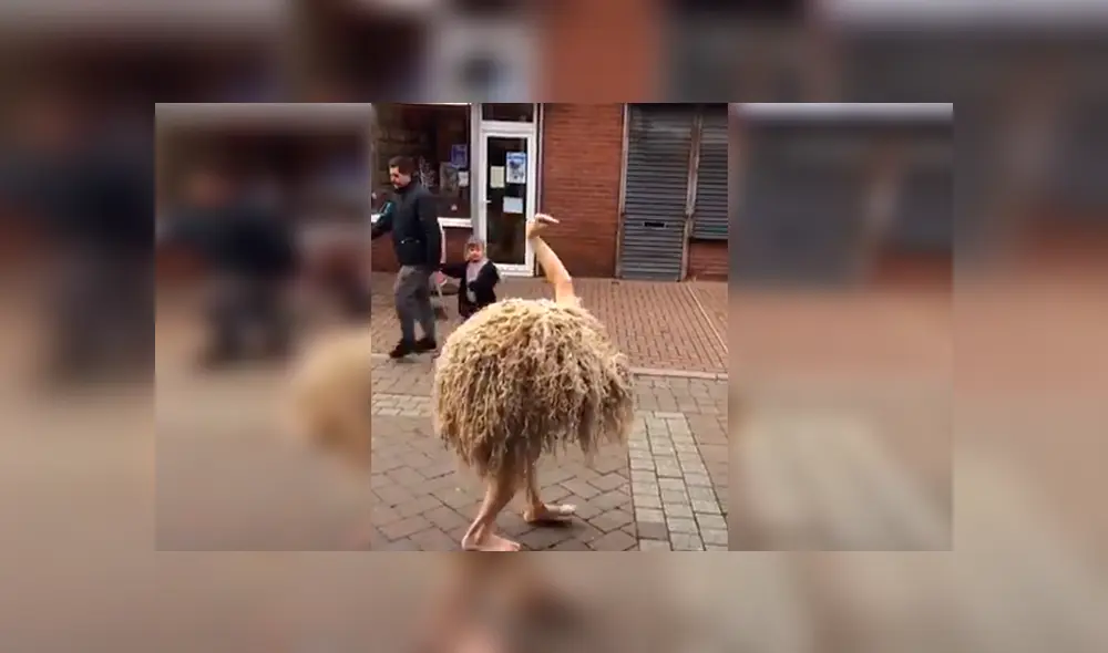 En YouTube, un artista callejero dio tremenda sorpresa a transeúntes al colocarse un disfraz de avestruz. En YouTube, un artista callejero dio tremenda sorpresa a transeúntes al colocarse un disfraz de avestruz.