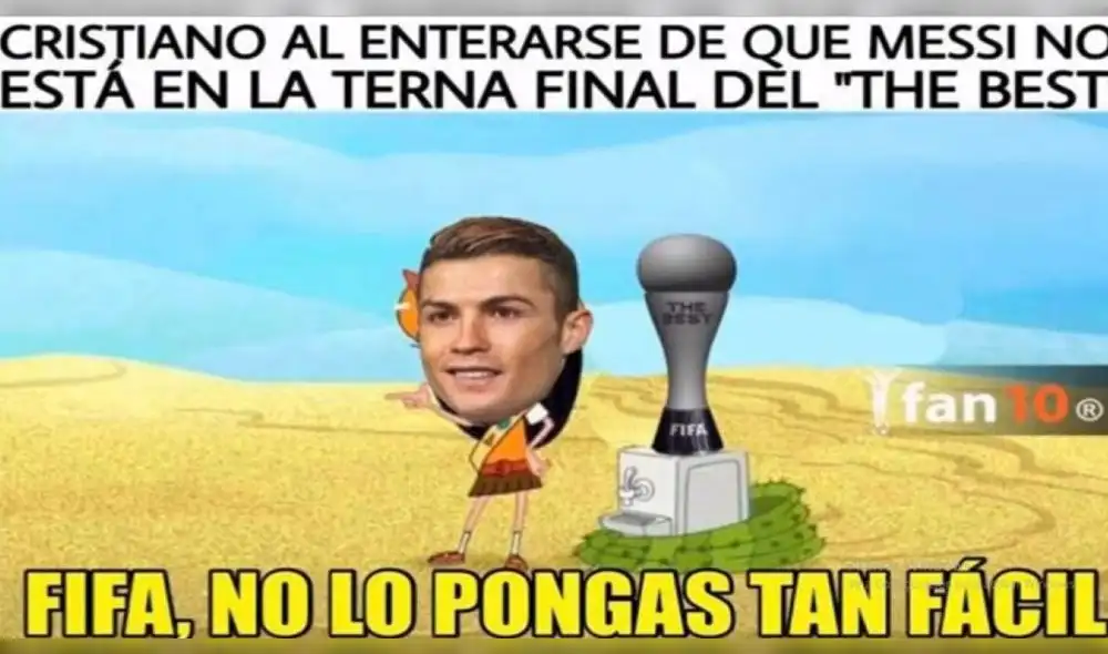 Facebook: los hilarantes memes de los premios The Best 2018 [FOTOS]
