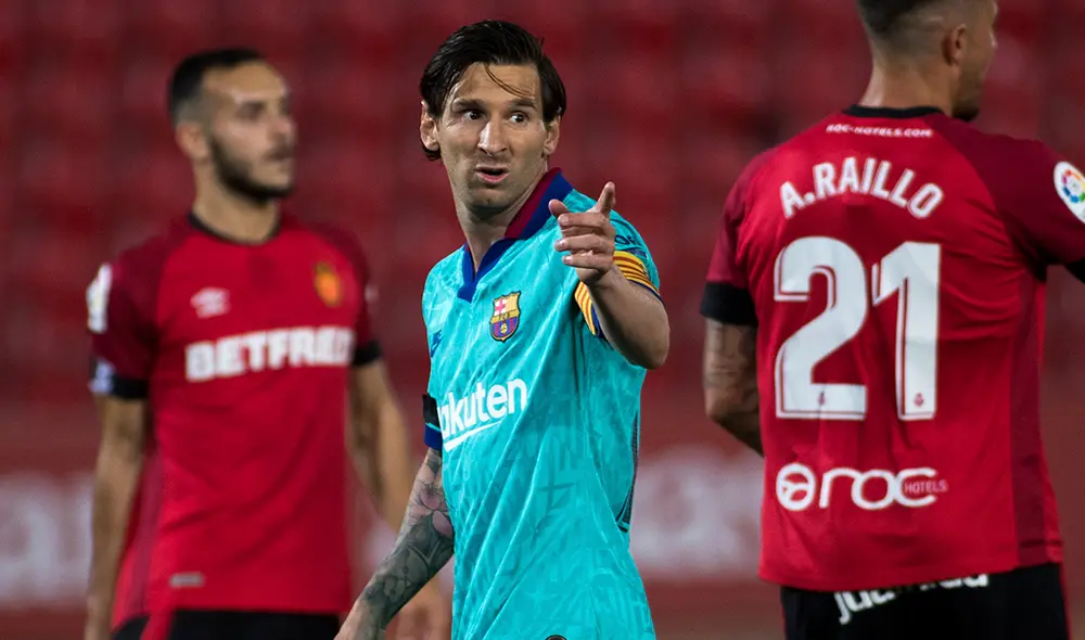 Lionel Messi anotó el último gol del partido entre el FC Barcelona y Mallorca por LaLiga Santander. | Foto: AFP Lionel Messi anotó el último gol del partido entre el FC Barcelona y Mallorca por LaLiga Santander. | Foto: AFP