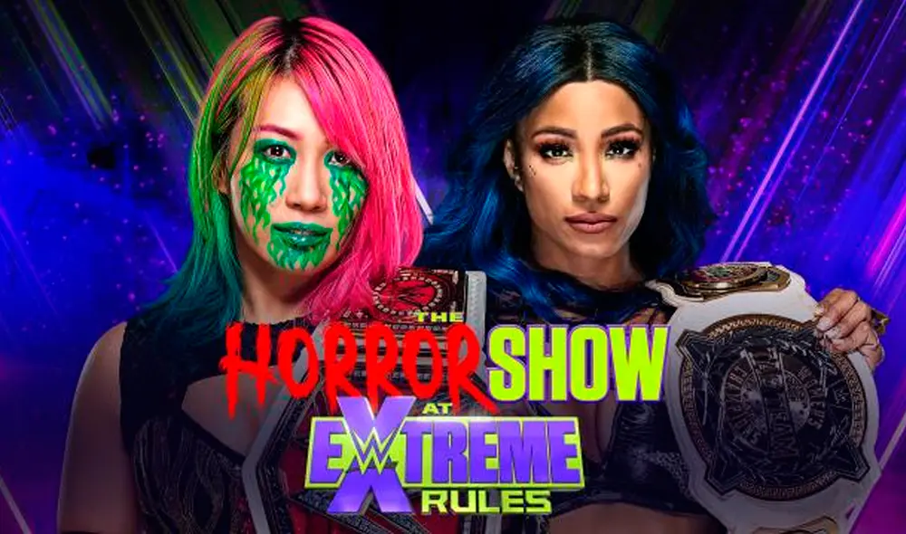 Asuka (c) vs. Sasha Banks EN VIVO en Extreme Rules 2020. | Foto: WWE