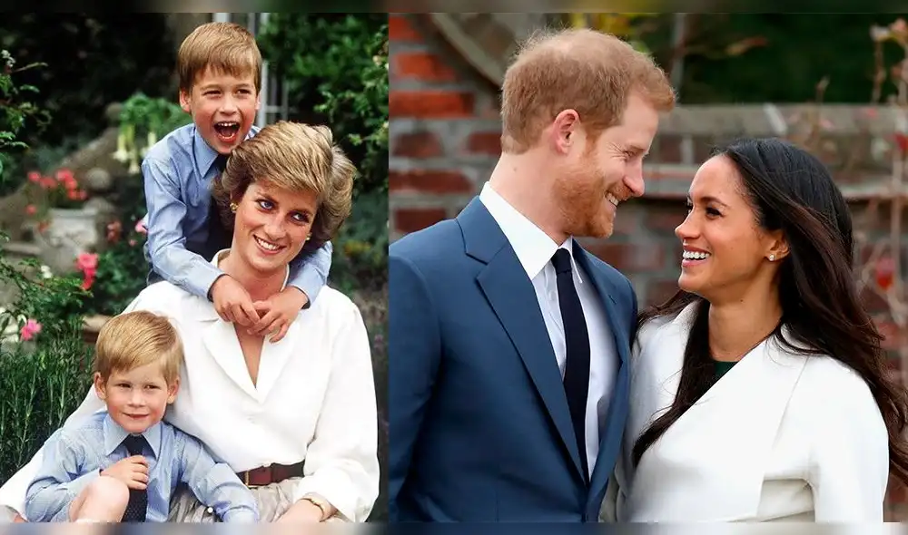 Lady Di, Príncipe Harry y Meghan Markle Lady Di, Príncipe Harry y Meghan Markle