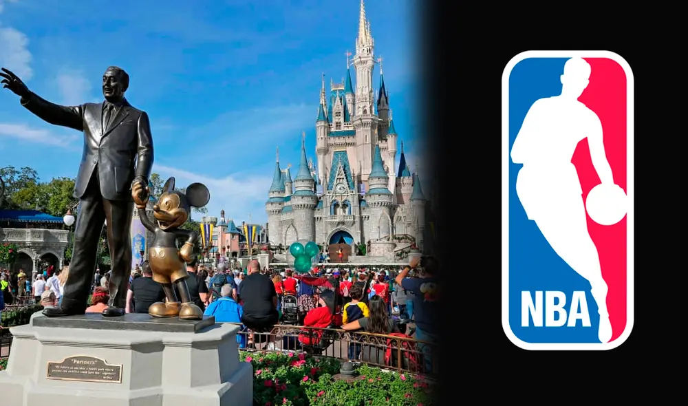 NBA negocia para que se reanude la temporada en famosos parques de Disney. (FOTO: Composición GLR).