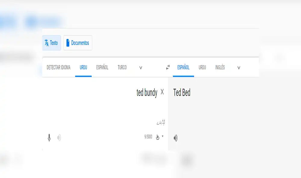Google Translate: esto muestra el traductor cuando escribes 'Ted Bundy' y no lo sabías [FOTOS]