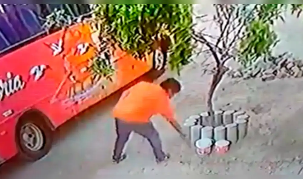 Sujeto amagó con revisar las llantas de la unidad para pasar desapercibido.