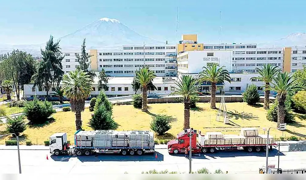 módulos. Ayer llegaron a Arequipa los modulos donde se instalarán camas para casos COVID. módulos. Ayer llegaron a Arequipa los modulos donde se instalarán camas para casos COVID.