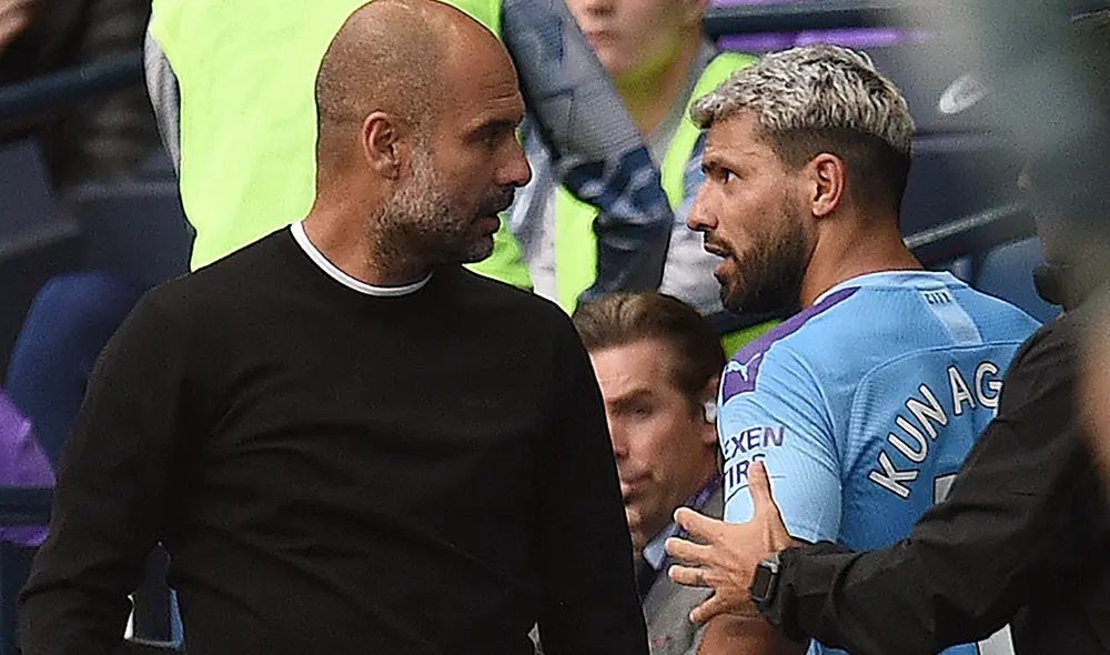 Sergio Agüero y 'Pep' Guardiola tuvieron acalorada discusión en medio del partido entre Manchester City y Tottenham por la fecha 2 de la Premier League. Sergio Agüero y 'Pep' Guardiola tuvieron acalorada discusión en medio del partido entre Manchester City y Tottenham por la fecha 2 de la Premier League.