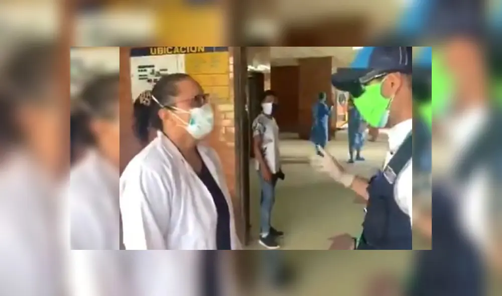 La doctora Huerta Trujillo temía por la vida de su colega, un residente de 32 años que necesitaba con urgencia oxígeno. Foto: Captura. La doctora Huerta Trujillo temía por la vida de su colega, un residente de 32 años que necesitaba con urgencia oxígeno. Foto: Captura.