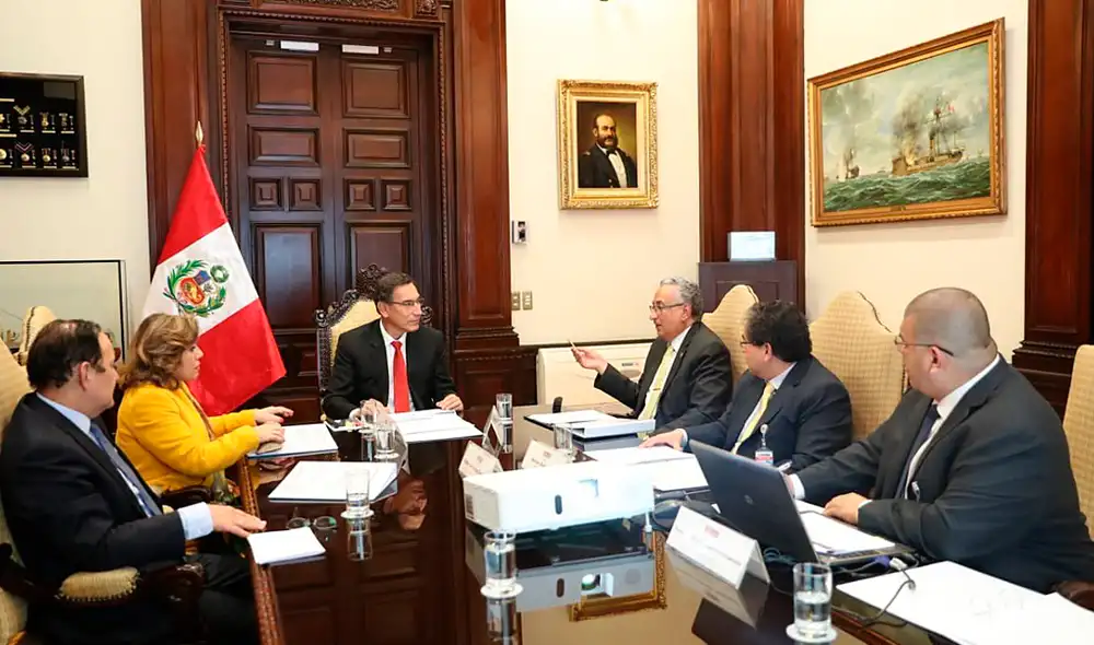 Consejo Nacional para la Reforma del Sistema de Justicia se reúne con Martín Vizcarra. Foto: Presidencia Perú. Consejo Nacional para la Reforma del Sistema de Justicia se reúne con Martín Vizcarra. Foto: Presidencia Perú.