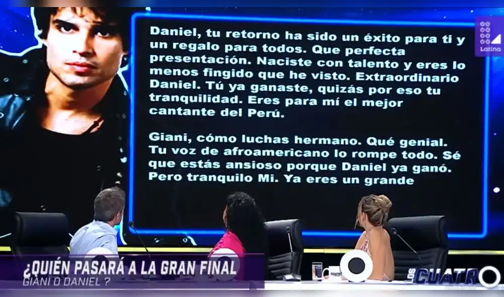 Los 4 finalistas: Cinco razones por las que Daniel Lazo perdió contra Giani Méndez