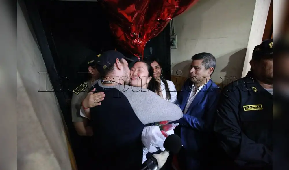 Keiko Fujimori salió de prisión. Foto. Jhonel Rodriguez