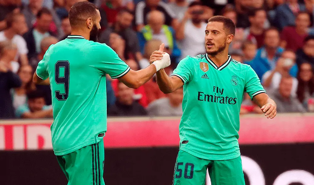 Eden Hazard expresó su felicidad tras marcar su primer gol con camiseta del Real Madrid. | Foto: AFP Eden Hazard expresó su felicidad tras marcar su primer gol con camiseta del Real Madrid. | Foto: AFP