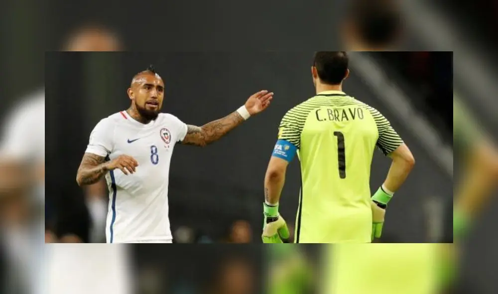 Claudio Bravo y Arturo Vidal