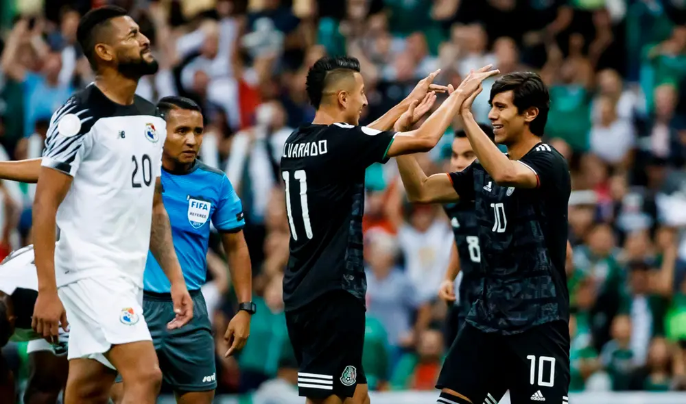 México pasó algunos apuros, pero al final consiguió llevarse la victoria ante Panamá. Foto: EFE.