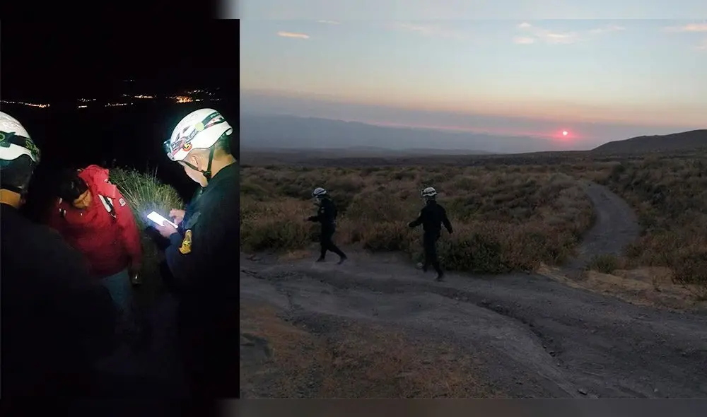 Agentes encontraron en buen estado al varón, tras más de tres horas de búsqueda. Foto: Policía Nacional.