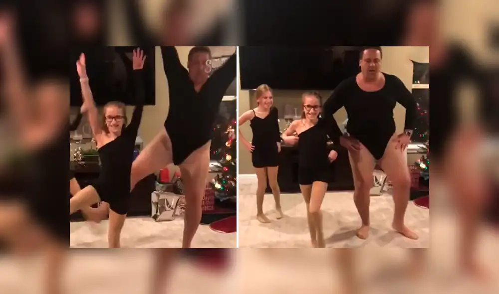 Facebook: padre complace a sus hijas y baila al estilo Beyoncé con un sexy traje [VIDEO]