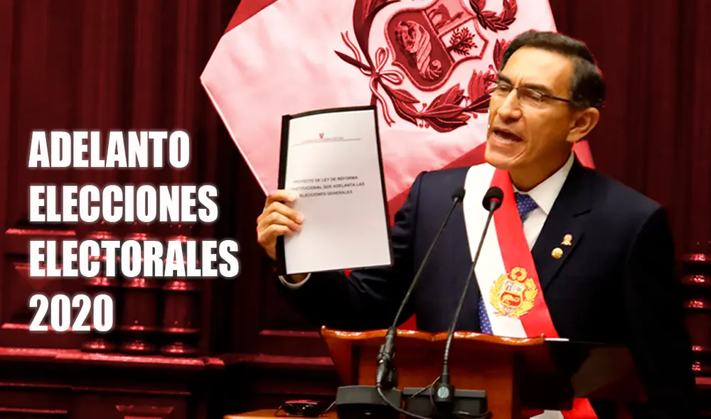 Martín Vizcarra anunció la propuesta de adelanto de elecciones para el 2020.el adel Martín Vizcarra anunció la propuesta de adelanto de elecciones para el 2020.el adel