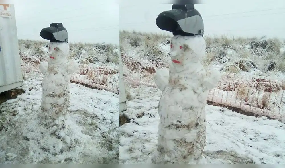 Facebook: pasajeros varados aprovechan la nieve para crear muñecos y comparten fotos en las redes