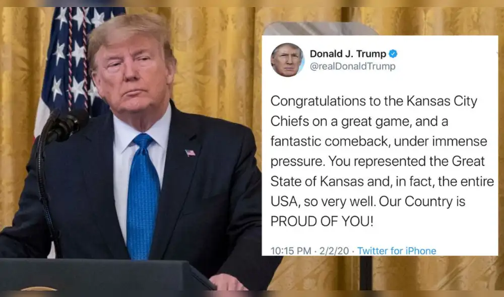 A través de su Twitter, Donald Trump felicitó a los Kansas City Chiefs. (Foto: The Denver Channel)